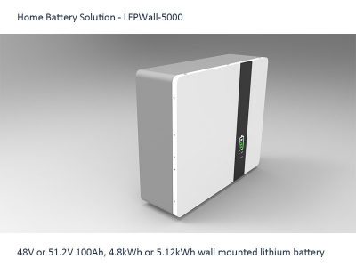 Wall Mounted Home Battery Storage Solution for Solar