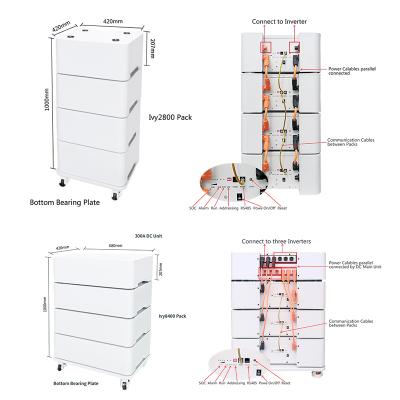 Factory OEM 2.8kWh 5.6kWh 11.2kWh Stacked Battery Pack